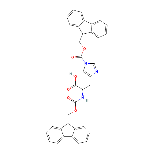 N,N'-Bis(9-fluorenylmethyloxycarbonyl)-L-histidine (CAS: 98929-98-7) - Related Chemical Product