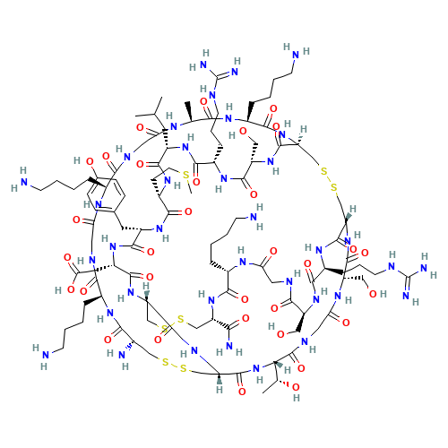 Ziconotide acetate (CAS: 107452-89-1) - Chemical Structure and Molecular Formula 