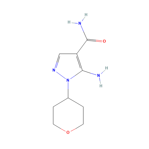 5-amino-1-(tetrahydro-2H-pyran-4-yl)-1H-pyrazole-4-carboxamide (CAS: 1082745-50-3) - Related Chemical Product