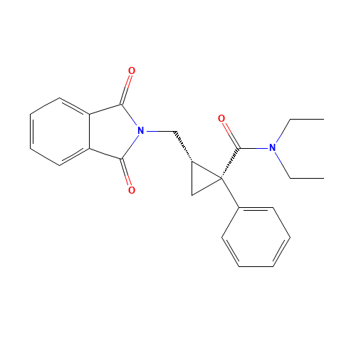 cis-2-[(1,3-Dihydro-1,3-dioxo-2H-isoindol-2-yl)methyl-N,N-diethyl-1-phenylcyclopropanecarboxamide (CAS: 105310-75-6) - Related Chemical Product
