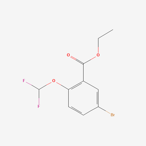 ethyl 5-bromo-2-(difluoromethoxy)benzoate (CAS: 773135-60-7) - Chemical Structure and Molecular Formula 