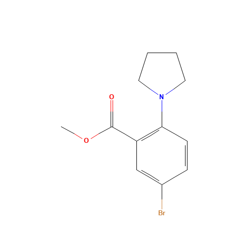 methyl 5-bromo-2-(pyrrolidin-1-yl)benzoate (CAS: 1131587-88-6) - Related Chemical Product