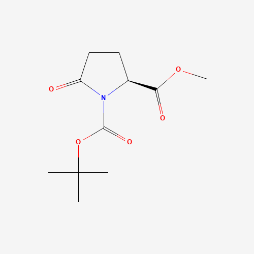 Boc-L-Pyroglutamic acid methyl ester (CAS: 108963-96-8) - Chemical Structure and Molecular Formula 