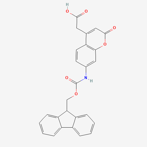 [7-(9H-Fluoren-9-ylmethoxycarbonylamino)-2-oxo-2H-chromen-4-yl]-aceticacid (CAS: 378247-75-7) - Related Chemical Product