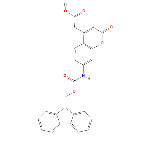 [7-(9H-Fluoren-9-ylmethoxycarbonylamino)-2-oxo-2H-chromen-4-yl]-aceticacid (CAS: 378247-75-7) - Related Chemical Product