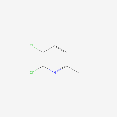 2,3-DICHLORO-6-PICOLINE (CAS: 54957-86-7) - Chemical Structure and Molecular Formula 