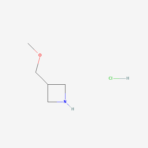 3-(METHOXYMETHYL)AZETIDINE HYDROCHLORIDE (CAS: 942308-06-7) - Chemical Structure and Molecular Formula 