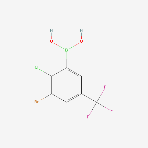 3-Bromo-2-chloro-5-(trifluoromethyl)phenylboronic acid (CAS: 957120-85-3) - Related Chemical Product
