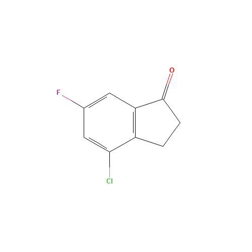4-CHLORO-6-FLUOROINDAN-1-ONE (CAS: 166250-01-7) - Related Chemical Product
