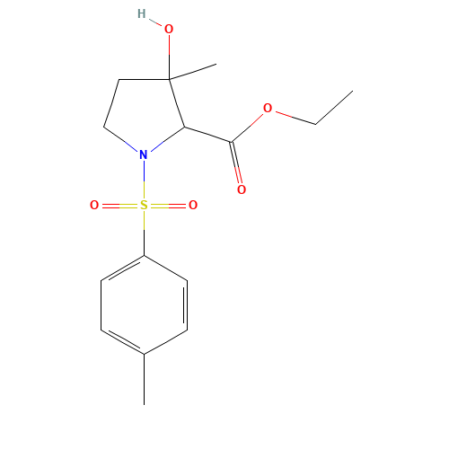 ethyl 3-hydroxy-3-methyl-1-tosylpyrrolidine-2-carboxylate (CAS: 3284-52-4) - Related Chemical Product