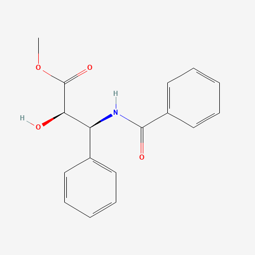 Methyl (2R,3S)-3-(benzoylamino)-2-hydroxy-3-phenylpropanoate (CAS: 32981-85-4) - Chemical Structure and Molecular Formula 