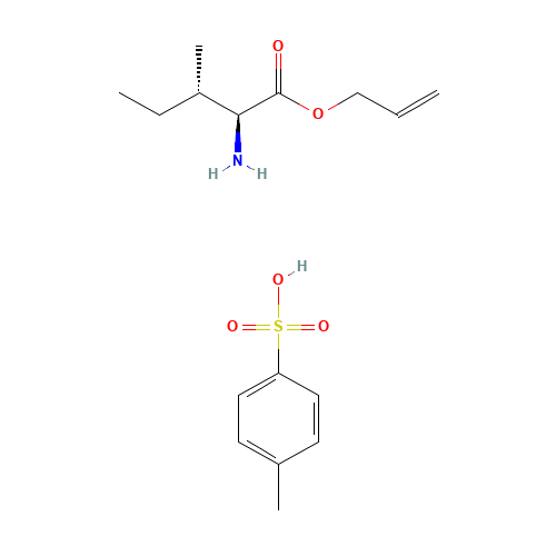 L-Isoleucine allyl ester p-toluenesulfonate salt (CAS: 88224-05-9) - Chemical Structure and Molecular Formula 