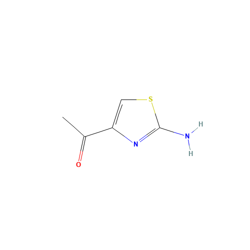 1-(2-AMINO-1,3-THIAZOL-4-YL)ETHANONE (CAS: 101258-16-6) - Chemical Structure and Molecular Formula 