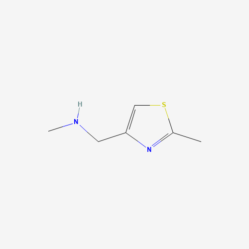 METHYL-(2-METHYL-THIAZOL-4-YLMETHYL)-AMINE (CAS: 144163-81-5) - Chemical Structure and Molecular Formula 