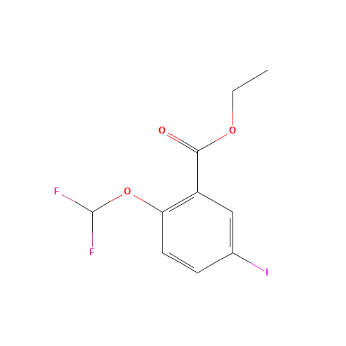 ethyl 2-(difluoromethoxy)-5-iodobenzoate (CAS: 1131587-26-2) - Related Chemical Product