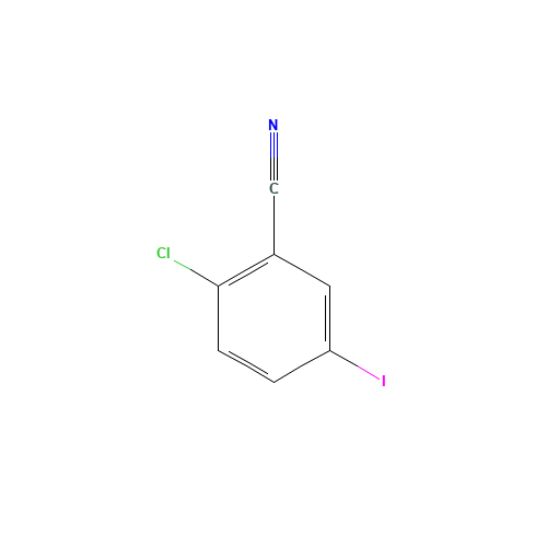 2-CHLORO-5-IODOBENZONITRILE (CAS: 289039-29-8) - Chemical Structure and Molecular Formula 