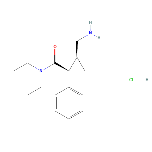 (1R,2S)-rel-2-(Aminomethyl)-N,N-diethyl-1-phenylcyclopropanecarboxamide hydrochloride (CAS: 101152-94-7) - Related Chemical Product