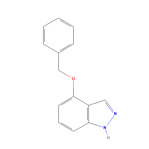 4-(BENZYLOXY)-1H-INDAZOLE (CAS: 850364-08-8) - Chemical Structure and Molecular Formula 