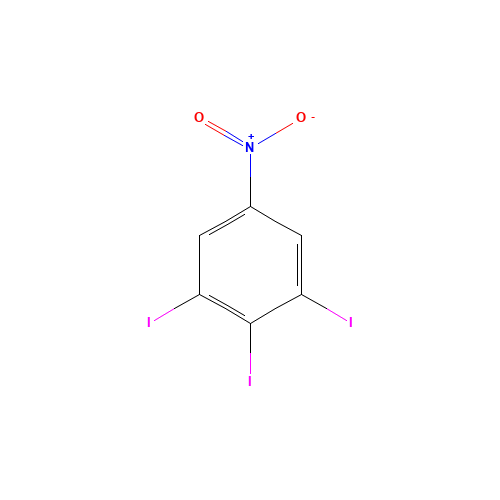 1,2,3-triiodo-5-nitrobenzene (CAS: 53663-23-3) - Chemical Structure and Molecular Formula 