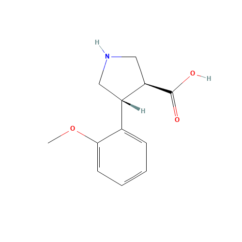 (3S,4R)-4-(2-METHOXYPHENYL)PYRROLIDINE-3-CARBOXYLIC ACID (CAS: 1049978-81-5) - Related Chemical Product