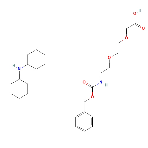 Dicyclohexylamine 3-oxo-1-phenyl-2,7,10-trioxa-4-azadodecan-12-oate (CAS: 560088-84-8) - Related Chemical Product