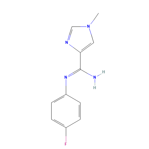 N-(4-Fluorophenyl)1-methyl-1H-imidazole-4-carboximidamide (CAS: 959604-70-7) - Related Chemical Product