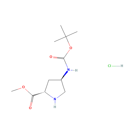 (2S,4R)-4-BOC-AMINO PYRROLIDINE-2-CARBOXYLIC ACID METHYLESTER-HCL (CAS: 913742-54-8) - Related Chemical Product