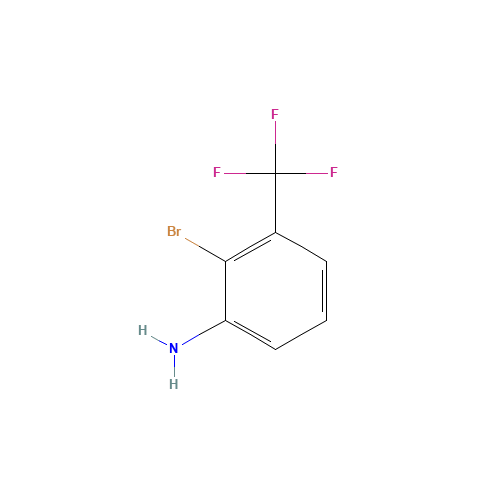 2-bromo-3-(trifluoromethyl)aniline (CAS: 58458-10-9) - Chemical Structure and Molecular Formula 