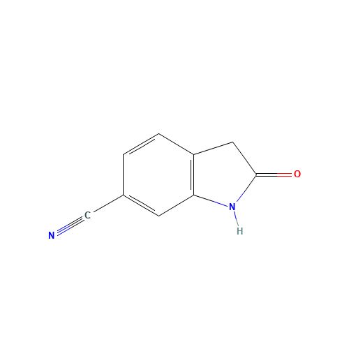 6-CYANOOXINDOLE (CAS: 199327-63-4) - Chemical Structure and Molecular Formula 