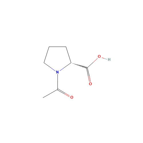 AC-D-PRO-OH (CAS: 59785-68-1) - Chemical Structure and Molecular Formula 