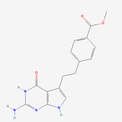 4-[2-(2-Amino-4,7-dihydro-4-oxo-1H-pyrrolo[2,3-d]pyrimidin-5-yl)ethyl]benzoic acid methyl ester (CAS: 155405-80-4) - Related Chemical Product