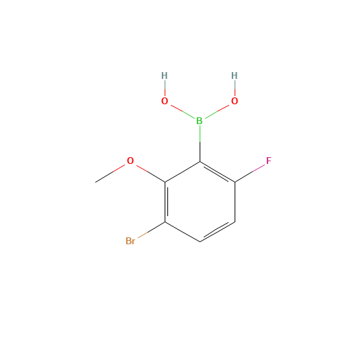 3-Bromo-6-fluoro-2-methoxyphenylboronic acid (CAS: 957120-30-8) - Related Chemical Product