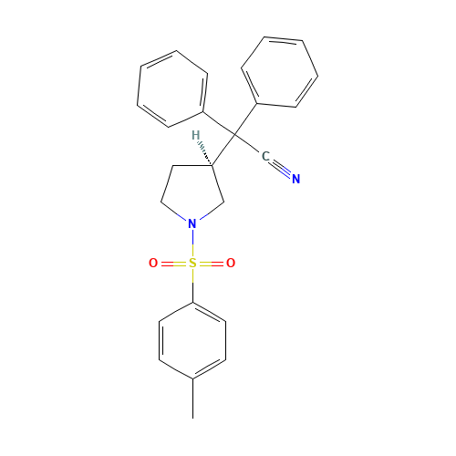 (S)-3-(1-Cyano-1,1-diphenylmethyl)-1-tosylpyrrolidine (CAS: 133099-09-9) - Related Chemical Product