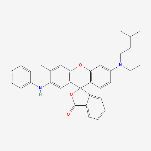 2'-anilino-6'-[ethyl(3-methylbutyl)amino]-3'-methylspiro[isobenzofuran-1(3H),9'-[9H]xanthene]-3-one (CAS: 70516-41-5) - Related Chemical Product