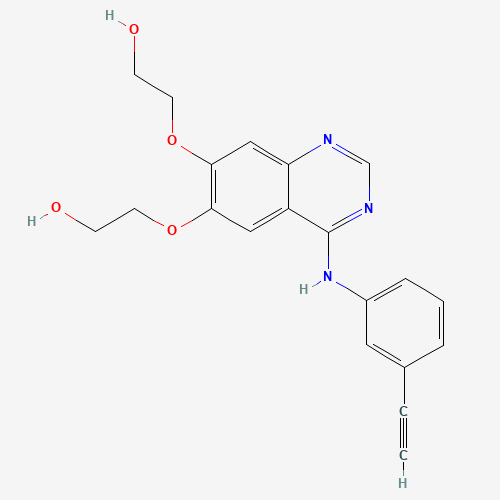 4-[(3-Ethynylphenyl)amino]-6,7-bis(2-hydroxyethoxy)quinazoline (CAS: 183321-84-8) - Related Chemical Product