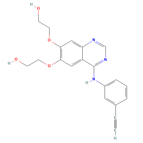 4-[(3-Ethynylphenyl)amino]-6,7-bis(2-hydroxyethoxy)quinazoline (CAS: 183321-84-8) - Related Chemical Product
