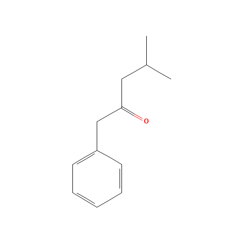 4-Methyl-1-phenyl-2-pentanone (CAS: 5349-62-2) - Chemical Structure and Molecular Formula 