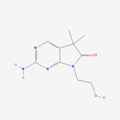 2-amino-7-(2-hydroxyethyl)-5,5-dimethyl-5H-pyrrolo[2,3-d]pyrimidin-6(7H)-one (CAS: 1184917-09-6) - Related Chemical Product