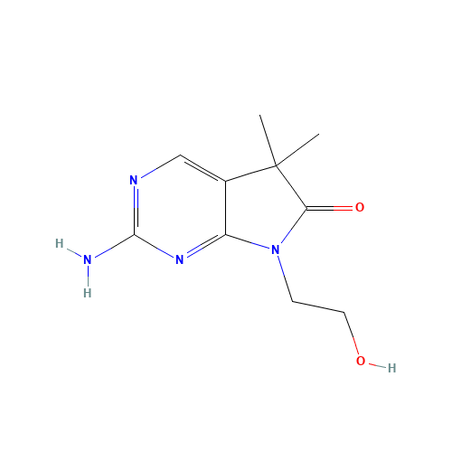 2-amino-7-(2-hydroxyethyl)-5,5-dimethyl-5H-pyrrolo[2,3-d]pyrimidin-6(7H)-one (CAS: 1184917-09-6) - Related Chemical Product