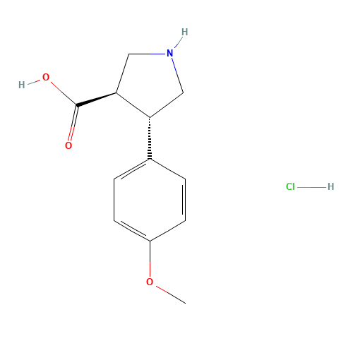 (3S,4R)-4-(4-METHOXYPHENYL)PYRROLIDINE-3-CARBOXYLIC ACID (CAS: 1049978-93-9) - Related Chemical Product
