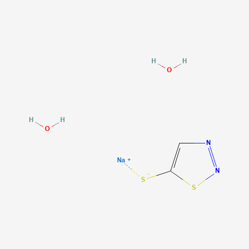 5-Mercapto-1,2,3-thiadiazole sodium salt dihydrate (CAS: 865854-97-3) - Chemical Structure and Molecular Formula 