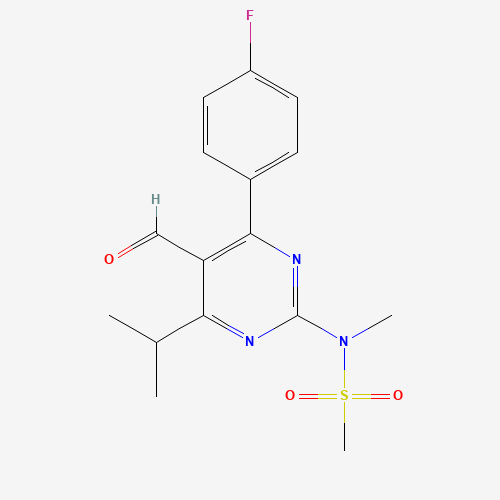 4-(4-Fluorophenyl)-6-isopropyl-2-[(N-methyl-N-methylsulfonyl)amino]pyrimidinyl-5-yl-formyl (CAS: 147118-37-4) - Related Chemical Product