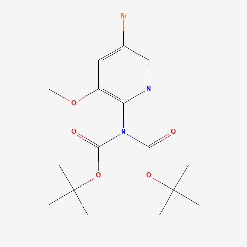 5-Bromo-2-(bis(tert-butoxycarbonyl)amino)-3-methoxypyridine (CAS: 1111638-72-2) - Related Chemical Product