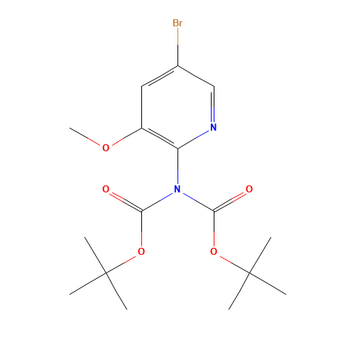 5-Bromo-2-(bis(tert-butoxycarbonyl)amino)-3-methoxypyridine (CAS: 1111638-72-2) - Related Chemical Product