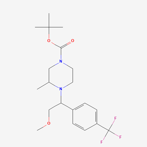 (S)-tert-butyl 4-((R)-2-methoxy-1-(4-(trifluoromethyl)phenyl)ethyl)-3-methylpiperazine-1-carboxylate (CAS: 306298-24-8) - Related Chemical Product