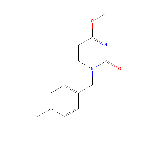 1-(4-ethylbenzyl)-4-methoxypyrimidin-2(1H)-one (CAS: 1184919-97-8) - Chemical Structure and Molecular Formula 