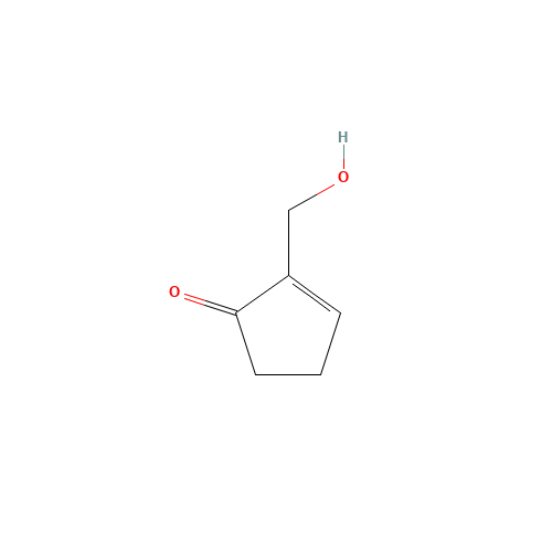 2-Hydroxymethyl-2-cyclopentenone (CAS: 68882-71-3) - Chemical Structure and Molecular Formula 