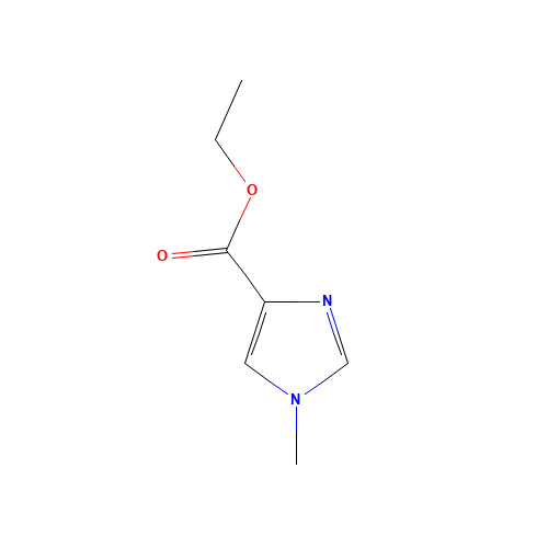 Ethyl 1-methyl-1H-imidazole-4-carboxylate (CAS: 41507-56-6) - Chemical Structure and Molecular Formula 
