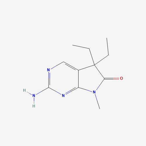 2-amino-5,5-diethyl-7-methyl-5H-pyrrolo[2,3-d]pyrimidin-6(7H)-one (CAS: 1184916-15-1) - Related Chemical Product