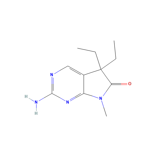 2-amino-5,5-diethyl-7-methyl-5H-pyrrolo[2,3-d]pyrimidin-6(7H)-one (CAS: 1184916-15-1) - Related Chemical Product